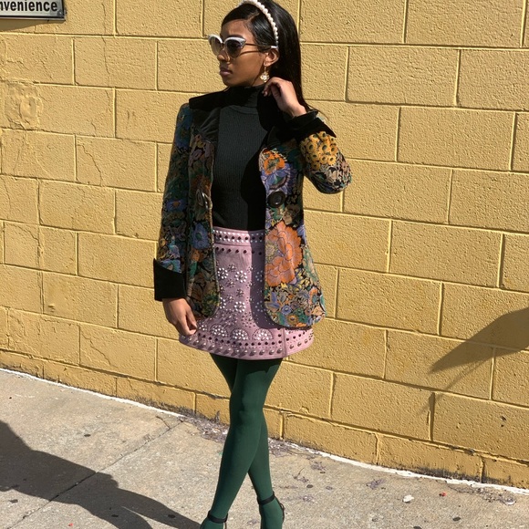 Vintage floral Button Jacket - Picture 5 of 8